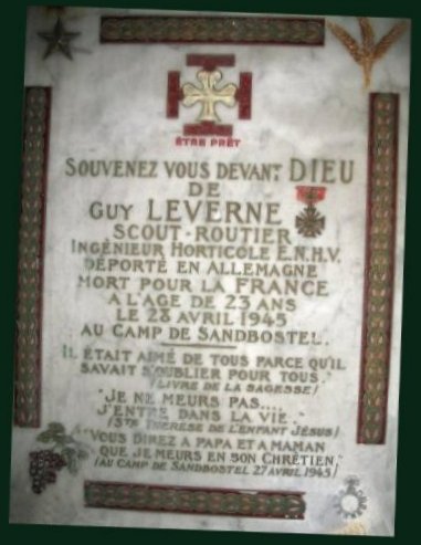 Plaque Guy Leverne