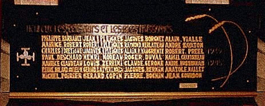 Plaque-Mémorial des Scouts de Touraine